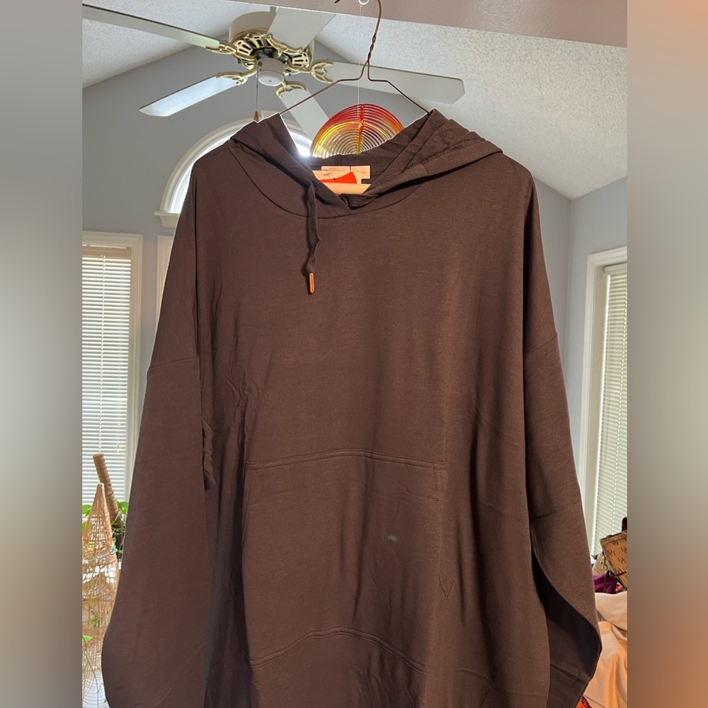 Hanes Woman’s hoodie soft touch dress color slate blue size XL  NWt